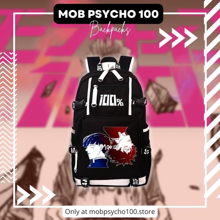 Mob Psycho 100 BACKPACKS 1 - Mob Psycho 100 Merch