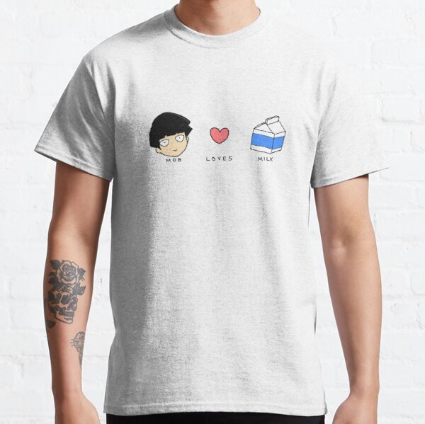 Mob Loves Milk Classic T-Shirt RB1710 product Offical Mob Psycho 100 Merch
