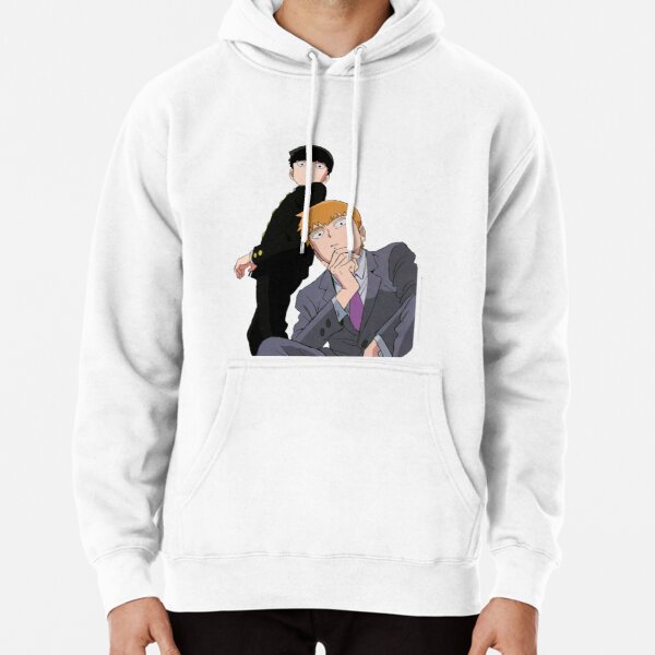 Mob and Reigen Pullover Hoodie RB1710 product Offical Mob Psycho 100 Merch