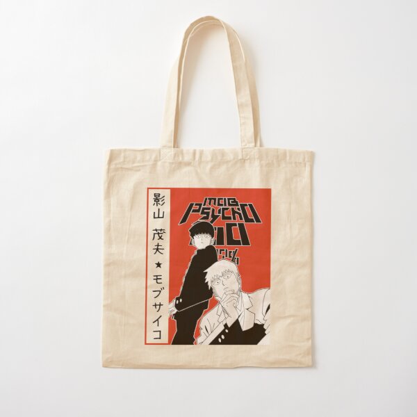 MOB PSYCHO 100 - Mob and Reigen Cotton Tote Bag RB1710 product Offical Mob Psycho 100 Merch