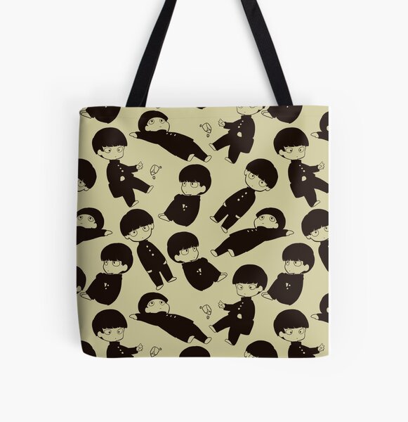 Mob Psycho 100 Shigeo Pattern I All Over Print Tote Bag RB1710 product Offical Mob Psycho 100 Merch