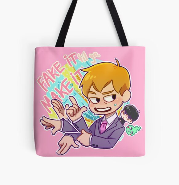 Fake It 'Til You Make It! All Over Print Tote Bag RB1710 product Offical Mob Psycho 100 Merch