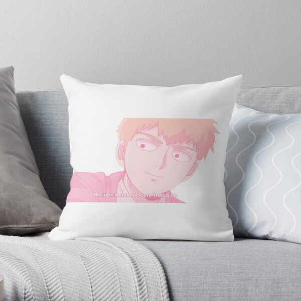 Reigen Aesthetic Throw Pillow RB1710 product Offical Mob Psycho 100 Merch