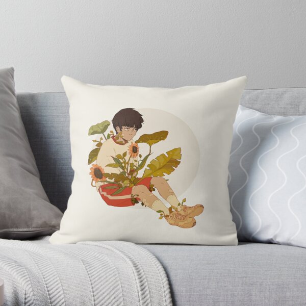 Mob Psycho plants Throw Pillow RB1710 product Offical Mob Psycho 100 Merch