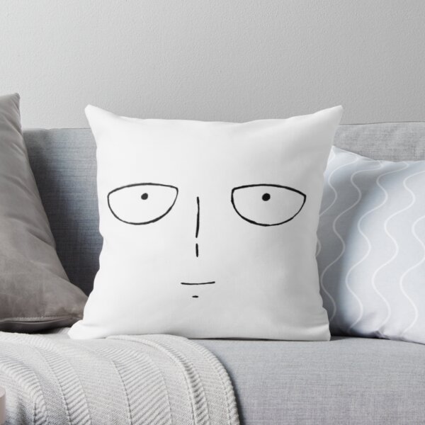 Mob Psycho 100 face  Throw Pillow RB1710 product Offical Mob Psycho 100 Merch