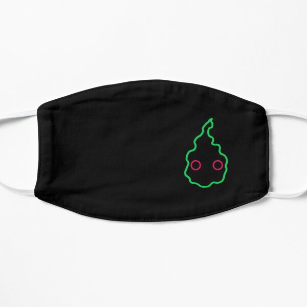 dimple mob psycho 100 minimalist silhouette Flat Mask RB1710 product Offical Mob Psycho 100 Merch