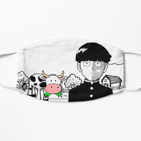 Mob Loves Milk Flat Mask RB1710 product Offical Mob Psycho 100 Merch